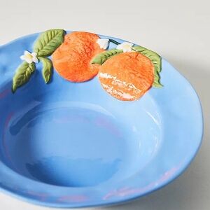 Foster citrus orange plates for pasta